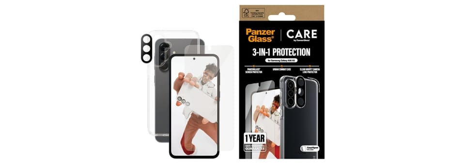 Zestaw ochronny CARE by PanzerGlass      Flagship 3w1 Etui+Szkło+Lens do Samsung Galaxy A56 5G