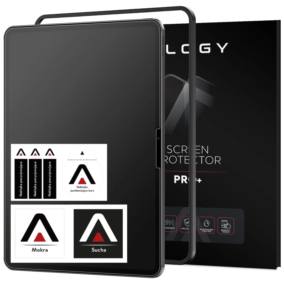 Matowe Szkło hartowane do Apple iPad Pro 13" 2024 Alogy Matte Paper-Like Screen Protector z ramką montażową