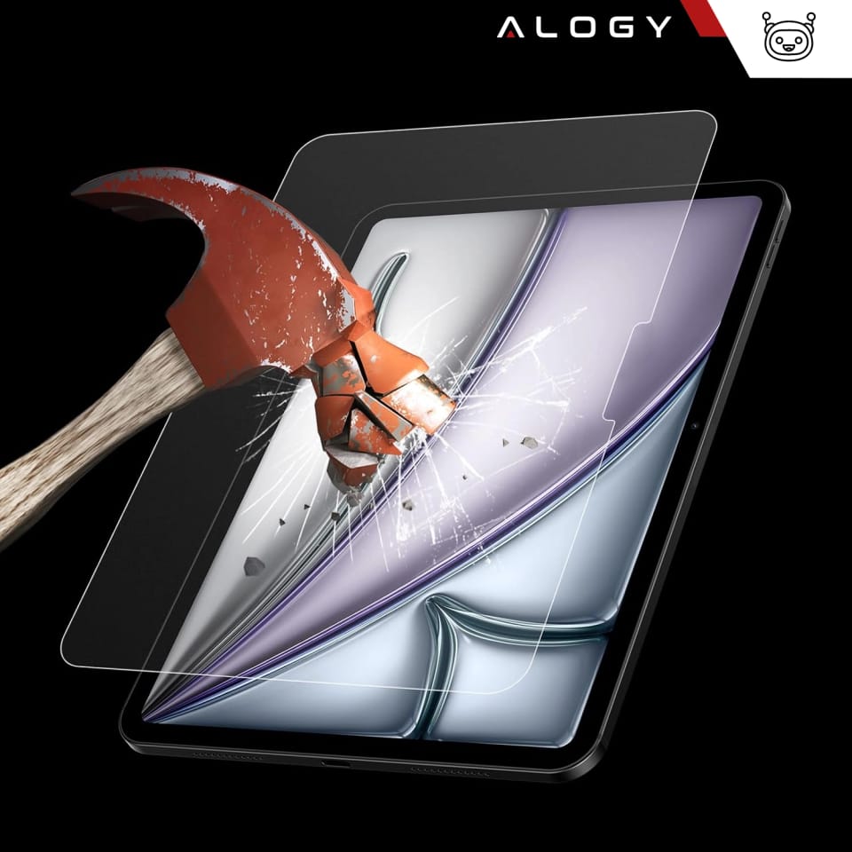 Matowe Szkło hartowane do Apple iPad Air 13" 2024/2025 Alogy Matte Paper-Like Screen Protector z ramką montażową