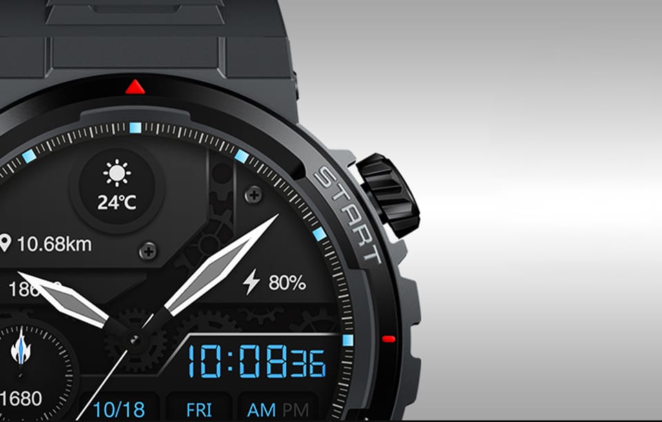 Smartwatch ZEBLAZE Ares 3 Plus (czarny)