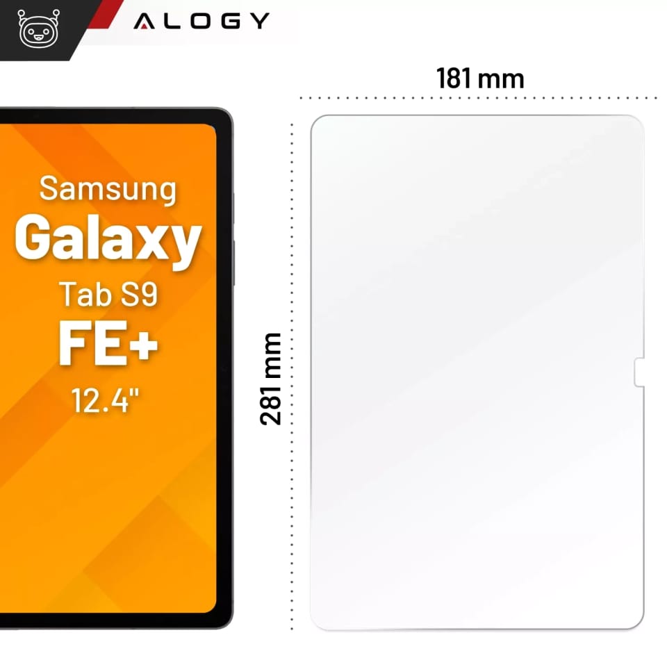 Szkło hartowane do Samsung Galaxy Tab S9 FE+ 12.4" Alogy Screen Protector Pro+ 9H ochronne na ekran