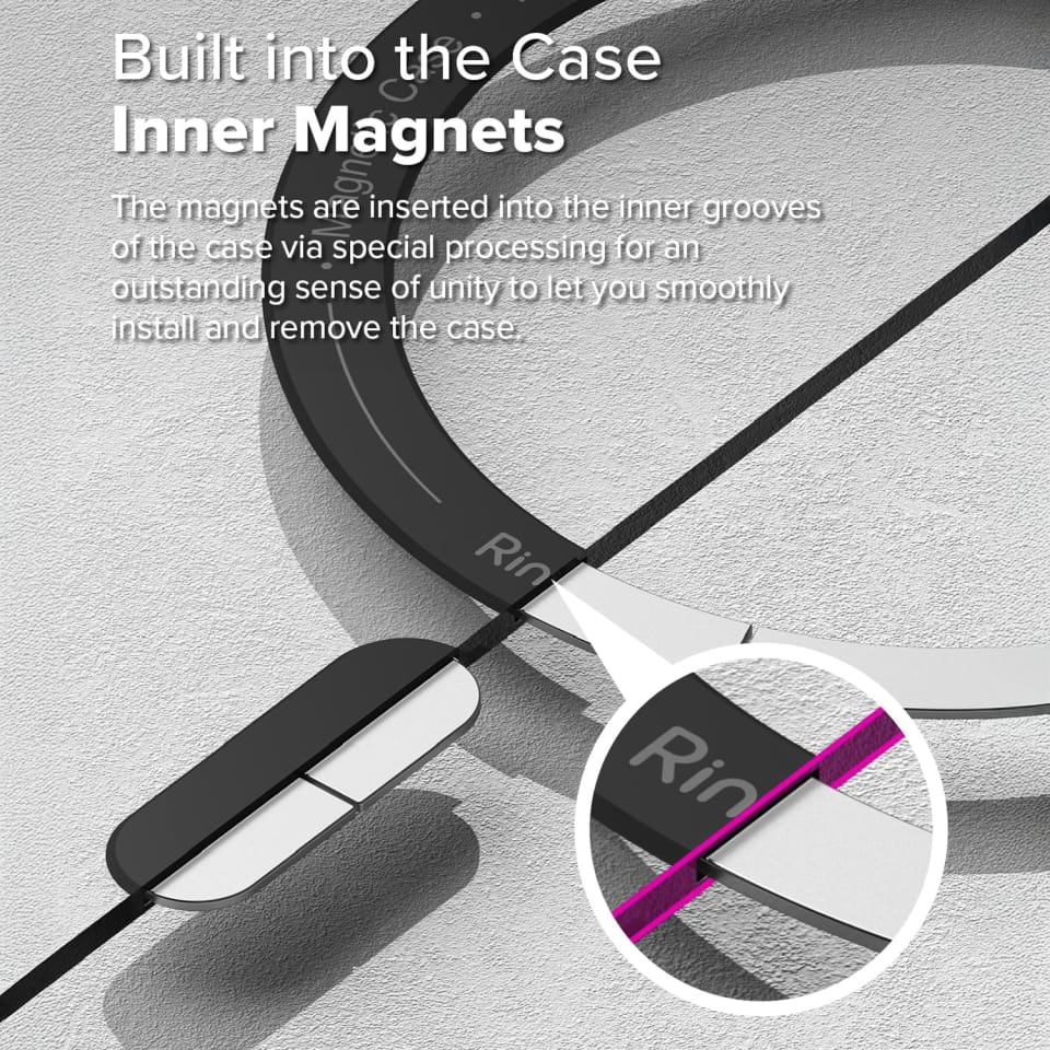 Etui do Samsung Galaxy S25 Ultra Ringke Fusion X Magnetic MagSafe Black