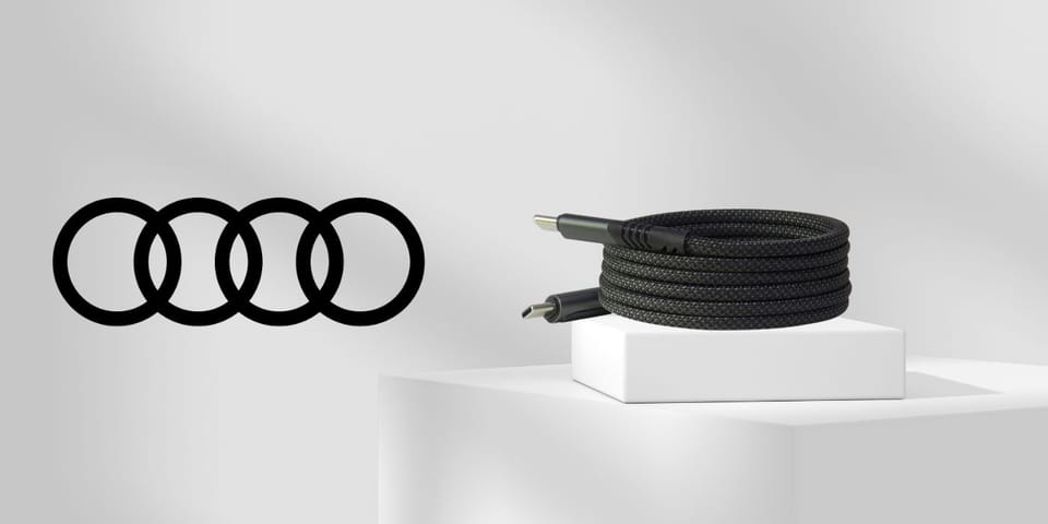 Kabel USB-C/USB-C Audi 2.0 Charge & Sync Cable 20V 3A 60W czarny