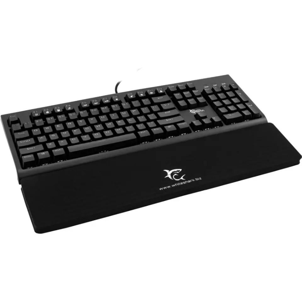 Support de Repose Poignet WHITE SHARK Pour Clavier - Noir (KP-1899)