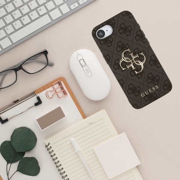 Etui Guess 4G Big Logo do iPhone 16e     czarny