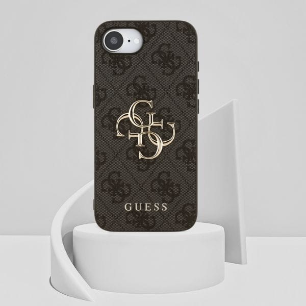 Etui Guess 4G Big Logo do iPhone 16e     czarny