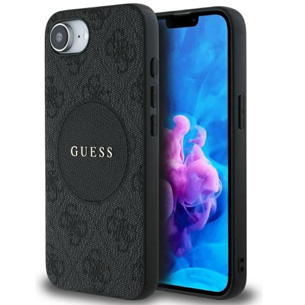 Etui Guess 4G Circle Classic Logo        MagSafe do iPhone 16e czarny