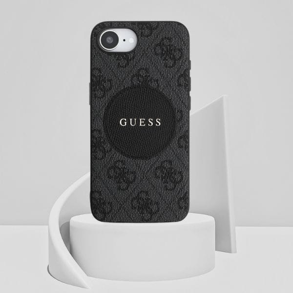 Etui Guess 4G Circle Classic Logo        MagSafe do iPhone 16e czarny