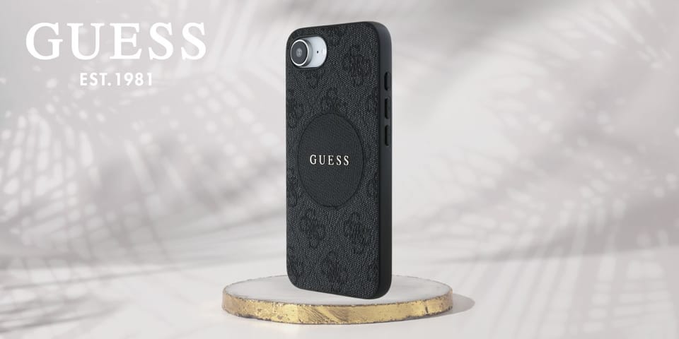 Etui Guess 4G Circle Classic Logo        MagSafe do iPhone 16e czarny