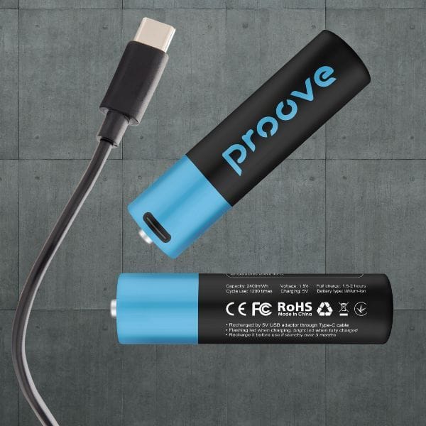 Proove Akumulatorki AA 2400mWh 2szt      czarny/black