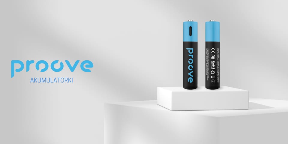 Proove Akumulatorki AAA 740mWh 2szt      czarny/black