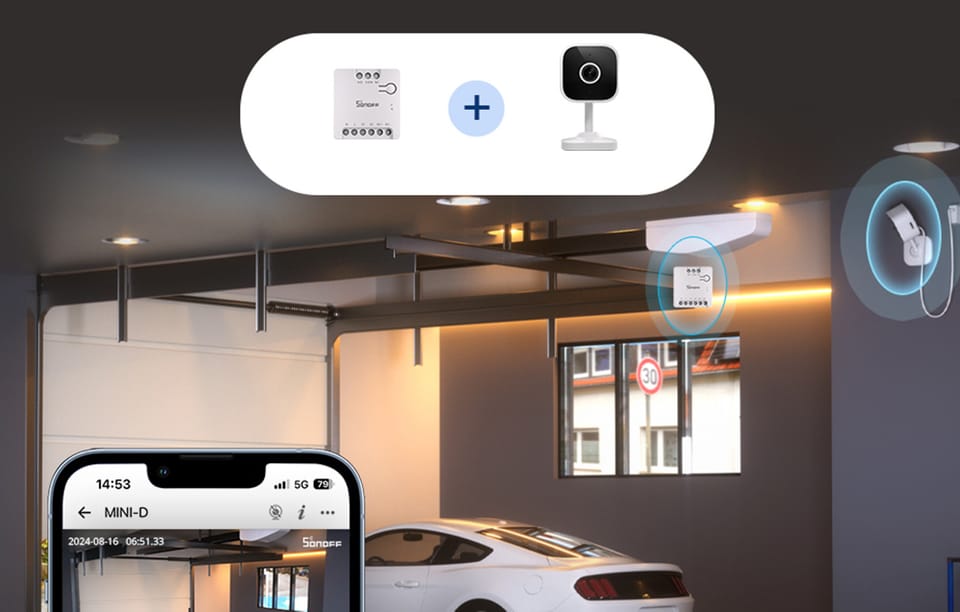 Przełącznik SONOFF MINI-D Matter Wi-Fi AC/DC 12-48V