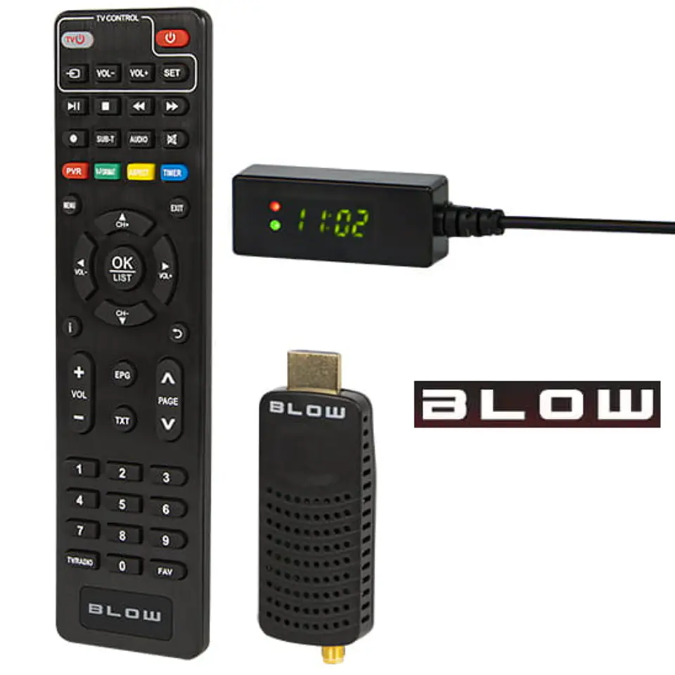 Tuner DVB-T2 Dekoder Blow 7000FHD Mini H.265