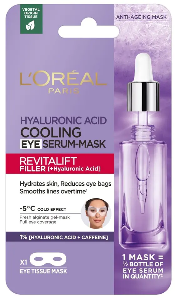 Loreal REVITALIFT FILLER [HA] Cooling Eye Serum Mask 11g Wasserman.eu