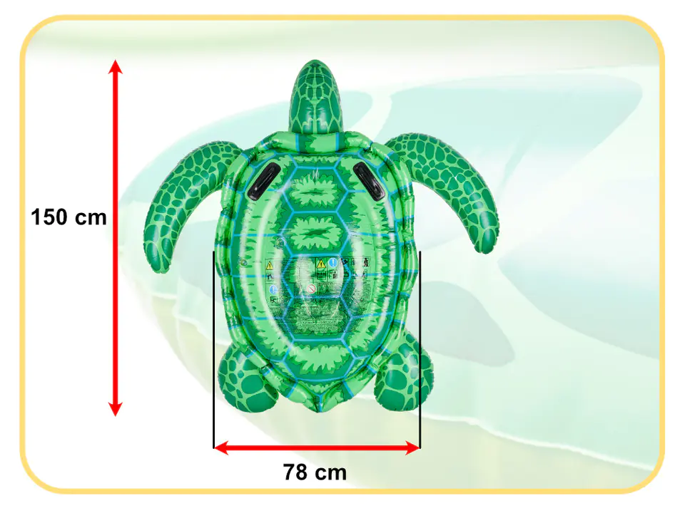 INTEX Air mattress for swimming inflatable turtle 150cm