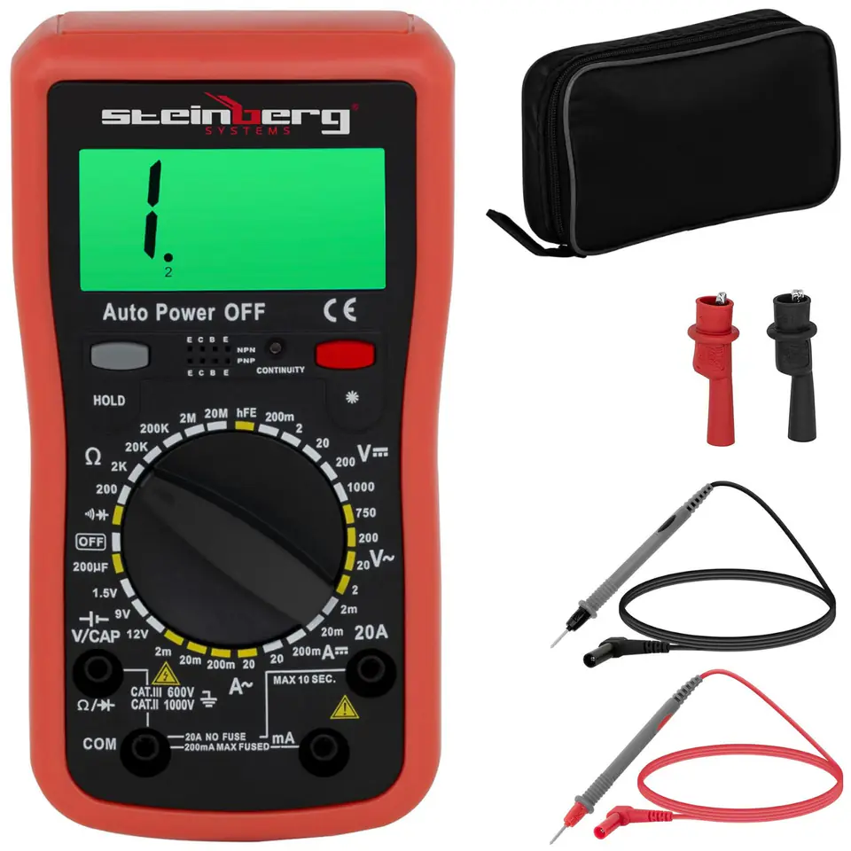 Multimeter AC/DC Digital Current Meter 1000V hFE LCD Test Wasserman.eu