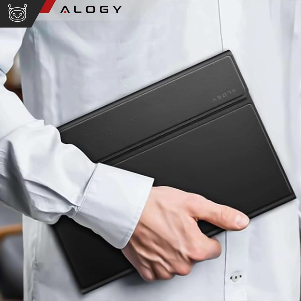 Etui z klawiaturą z miejscem na rysik do Samsung Galaxy Tab S9 FE 10.9" Alogy Keyboard Case Czarne