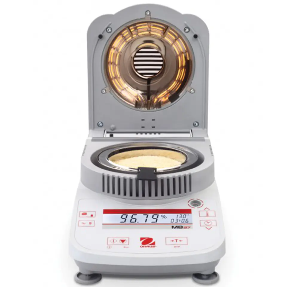 Lcd Precision Halogen Laboratory Moisture Analyzer 160C 90g / 0.001g OHAUS MB27 Wasserman.eu