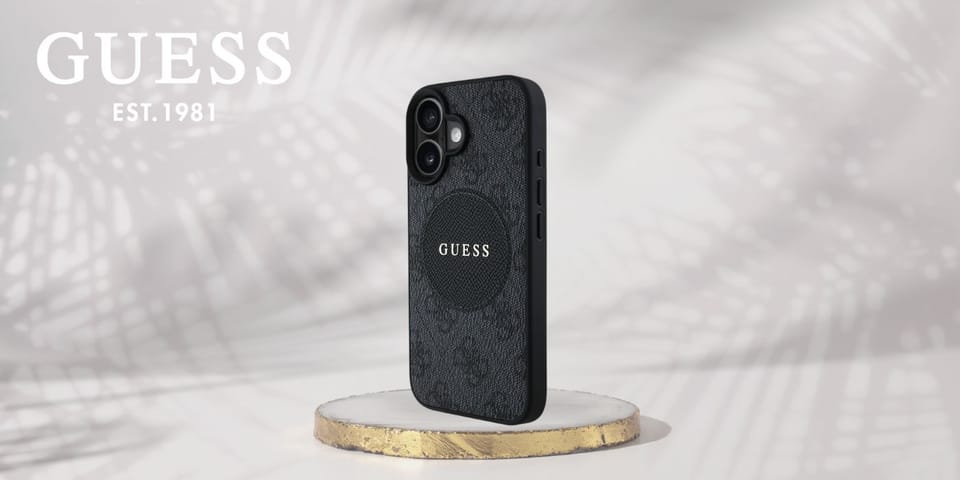 Etui Guess 4G Circle Classic Logo        MagSafe do iPhone 16 czarny