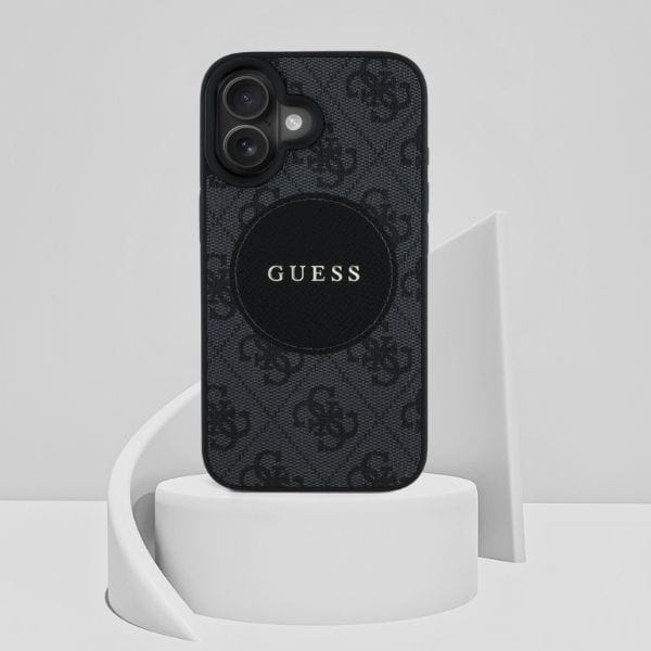 Etui Guess 4G Circle Classic Logo        MagSafe do iPhone 16 czarny
