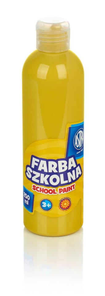 Farba plakatowa szkolna Astra 250ml żółta 301217016 ASTRA