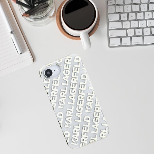Etui Karl Lagerfeld IML Repeat Logo do   iPhone 16e złoty