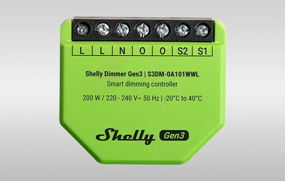 Ściemniacz Wi-Fi SHELLY Dimmer Gen3