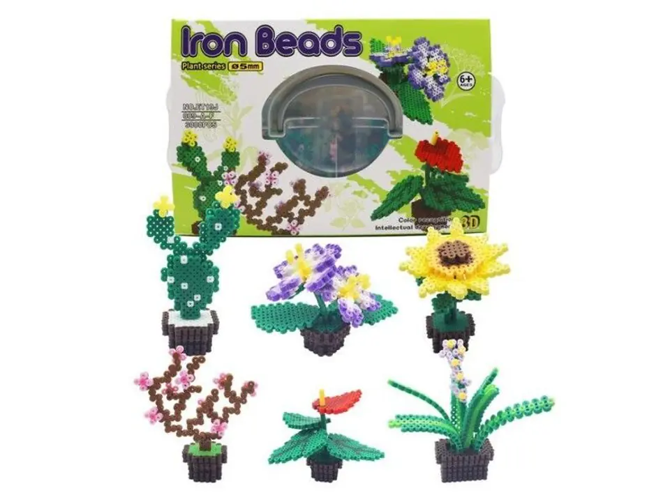 Ironing machine, Ironing beads, Plant set 3D 3000 pieces