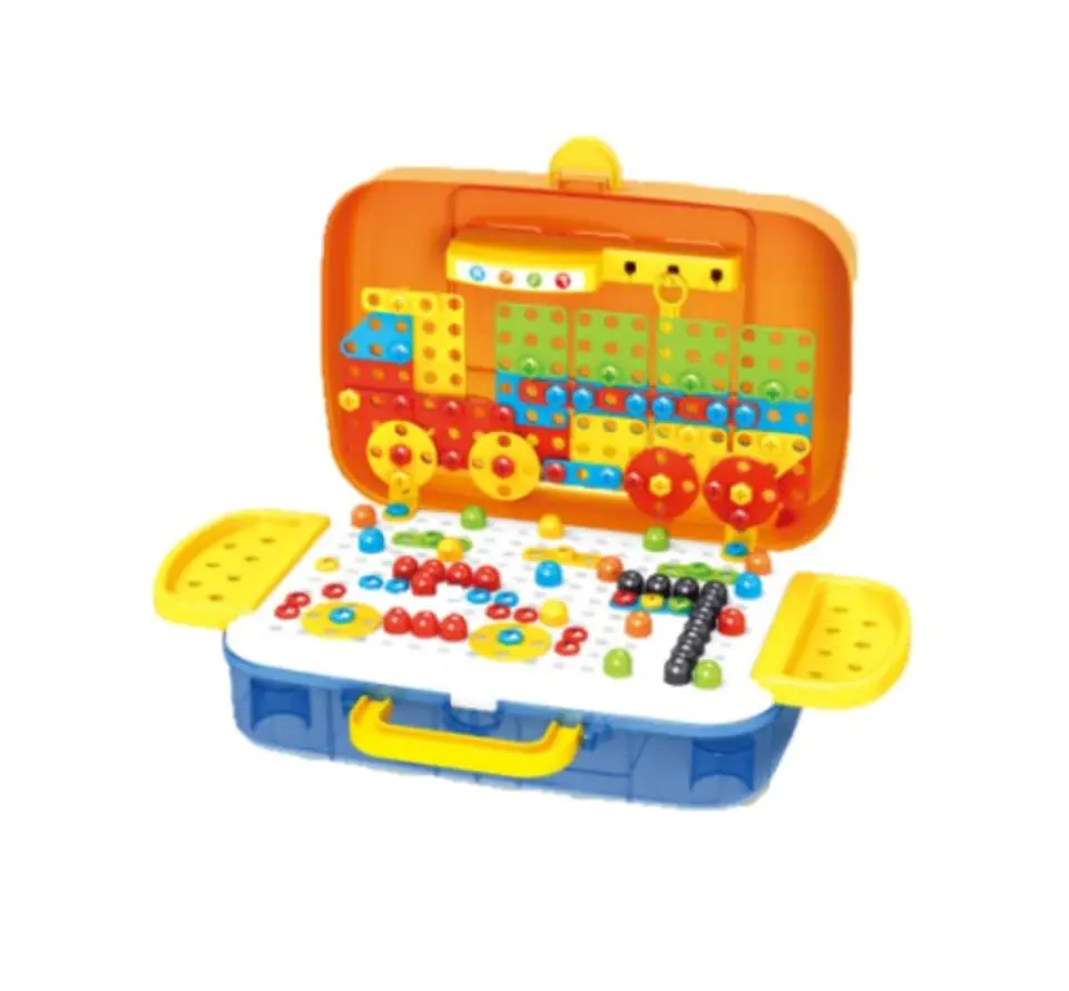 Creative Mosaic In a Suitcase 258 el. 3D Puzzle, Bricks, Screwdriver Construction Kit