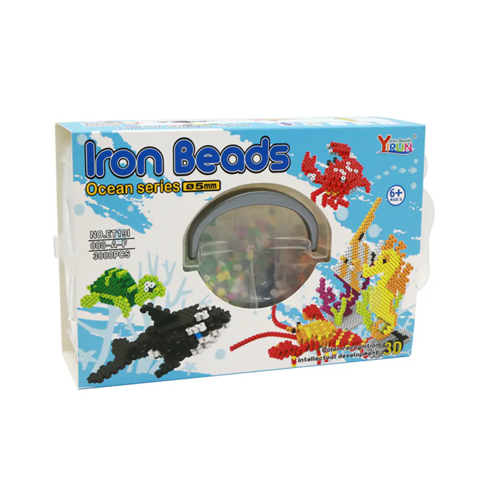 Ironing machine, Ironing beads, OCEAN 3D set 3000 pieces