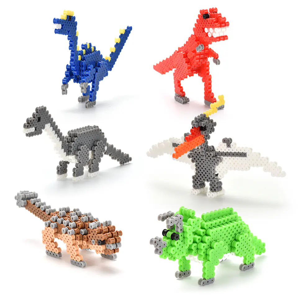 Ironing machine, Ironing beads, DINOSAURS 3D set 3000 pieces