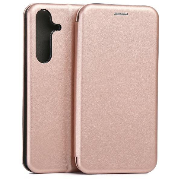 Beline Etui Book Magnetic Samsung S25    różowo-złoty/rose gold