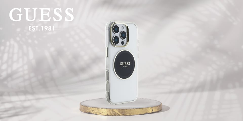 Etui Guess IML Metal Colored Circle      Classic Logo MagSafe do iPhone 16 Pro Max czarny