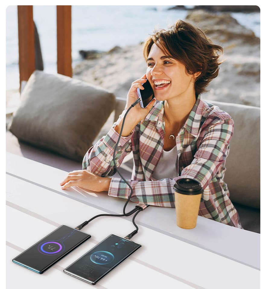 AWEI kabel CL-228 usb-c/lightning/mico   3w2 czarny/black