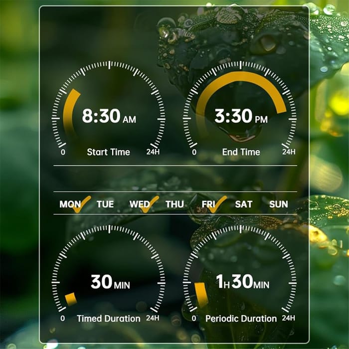 cykliczne podlewanie, manualne sterowanie podlewaniem, timer co 1 godzina, inteligentne podlewanie ogrodu, programowalne nawadnianie co godzinę, automatyczny timer do podlewania, smart sterownik do ogrodu, nawadnianie z kontrolą czasu