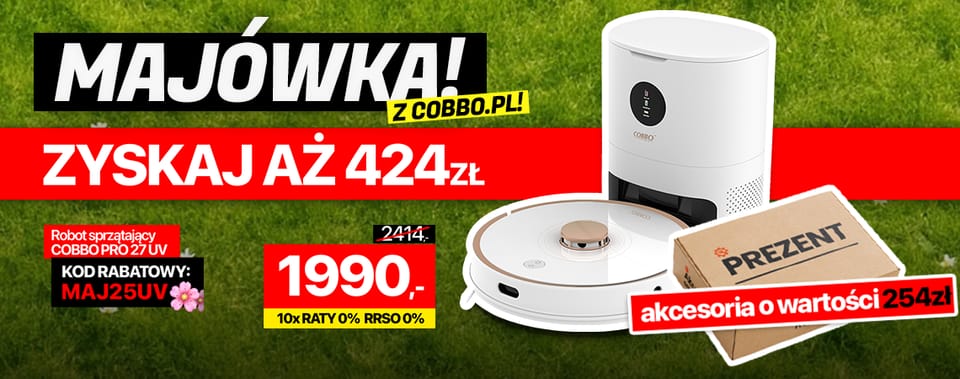 Robot odkurzająco-mopujący COBBO PRO 27 UV