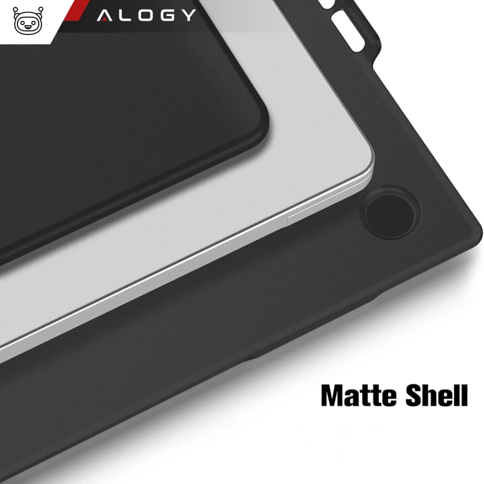 Etui ochronne do Apple Macbook Pro 14 - M1/M2/M3/M4 2021-2024 Alogy AirGuard™ Elastyczna obudowa bez odcisków palców Matowa Czerń