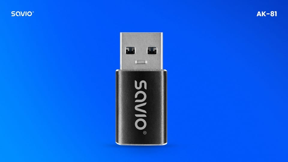 Adapter USB-C 3.1 (F) - USB-A 3.1 (M)  AK-81