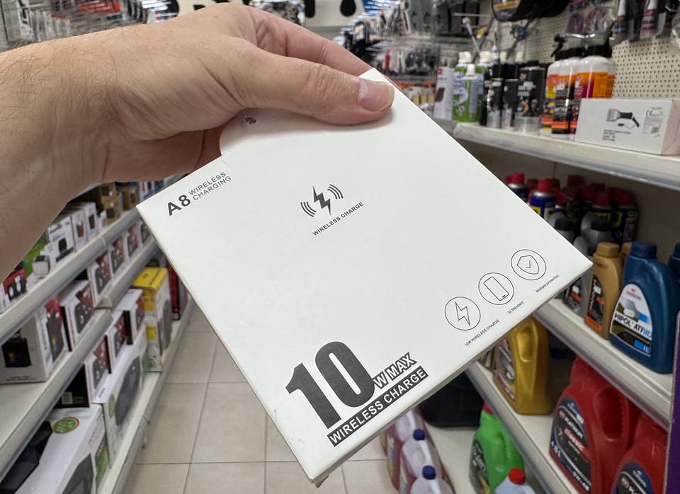 Indukcyjna ładowarka bezprzewodowa WR-6 Uniwersalna black
