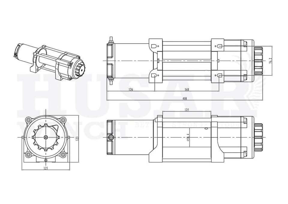 BST S 5500 Lbs z liną syntetyczą
