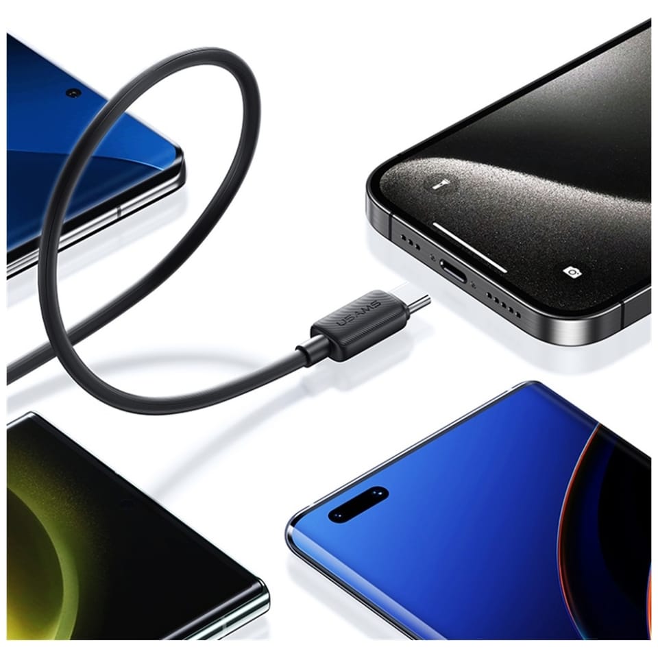 Kabel USAMS KY Series US-SJ691 60W USB-C do USB-C 1m czarny
