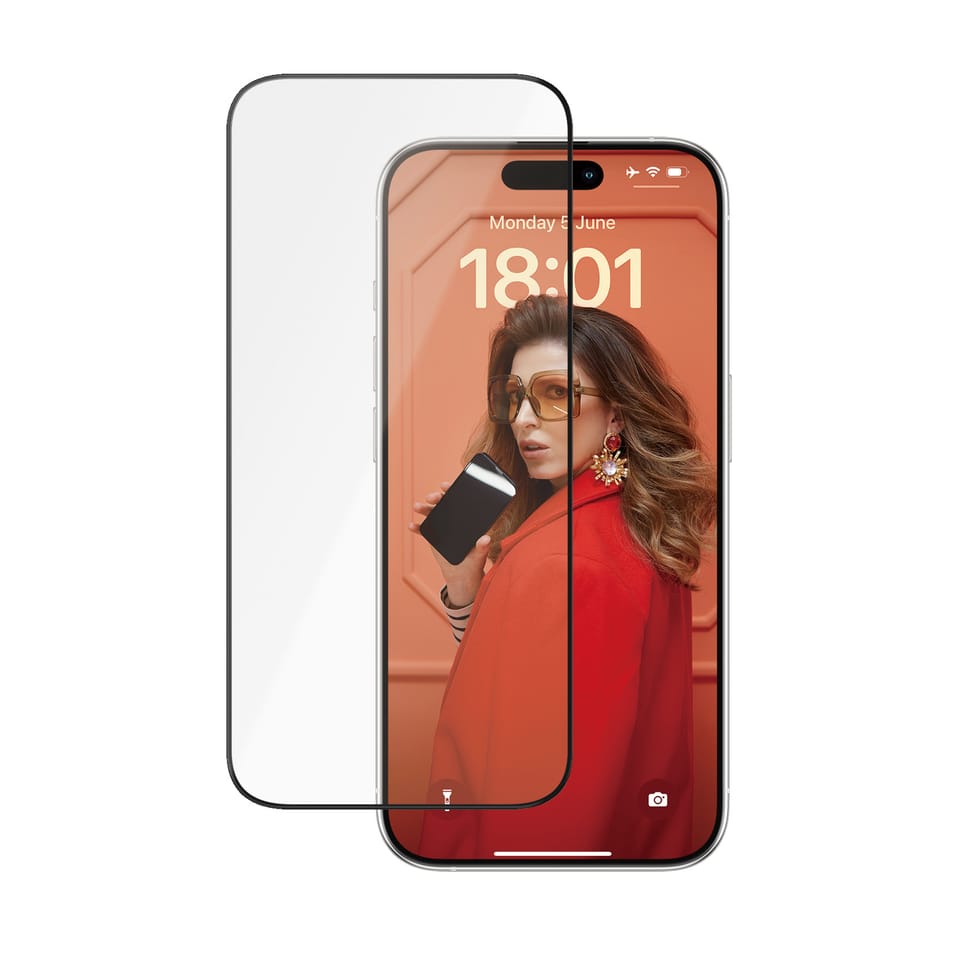 PanzerGlass Ceramic Protection iPhone 15Pro 6.1" Ultra-Wide-Fit Screen Protection Easy Aligner Included 2838