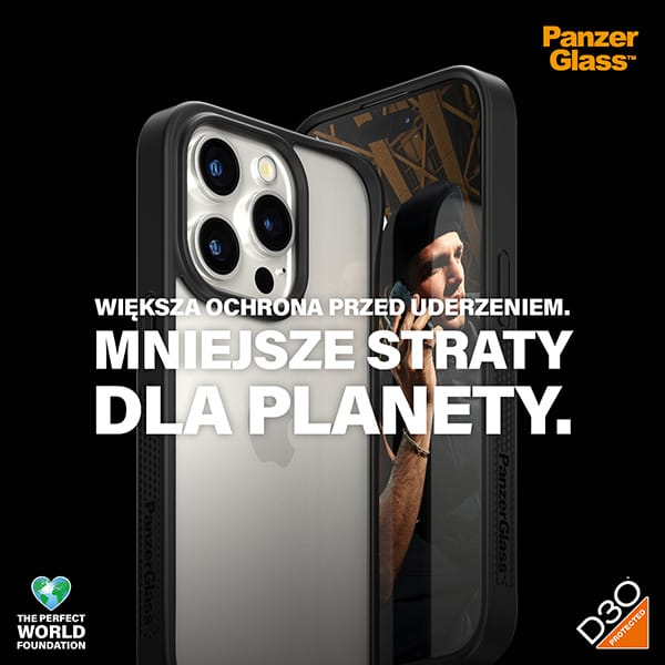 PanzerGlass ClearCase iPhone 15 Pro Max6.7" D3O 2xMilitary grade czarny/black 1179
