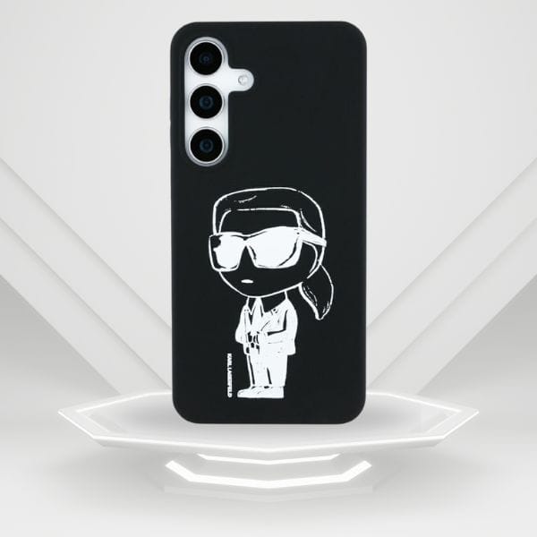 Etui Karl Lagerfeld Silicone Graffiti    Ikonik Printed Logo MagSafe do Samsung Galaxy S25 czarny
