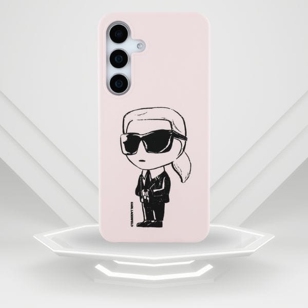 Etui Karl Lagerfeld Silicone Graffiti    Ikonik Printed Logo MagSafe do Samsung Galaxy S25 różowy
