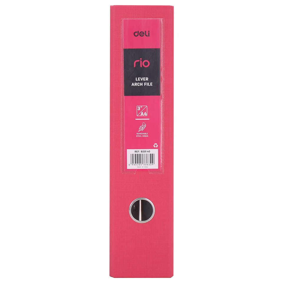 Segregator A4/76mm RIO różowy B20140 DELI