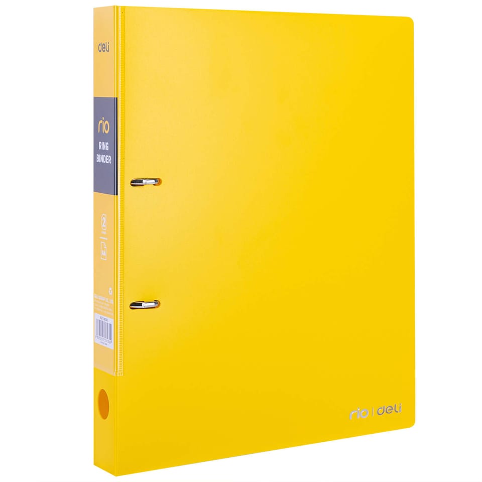 Segregator ringowy RIO PP żółty 38130 YELLOW DELI