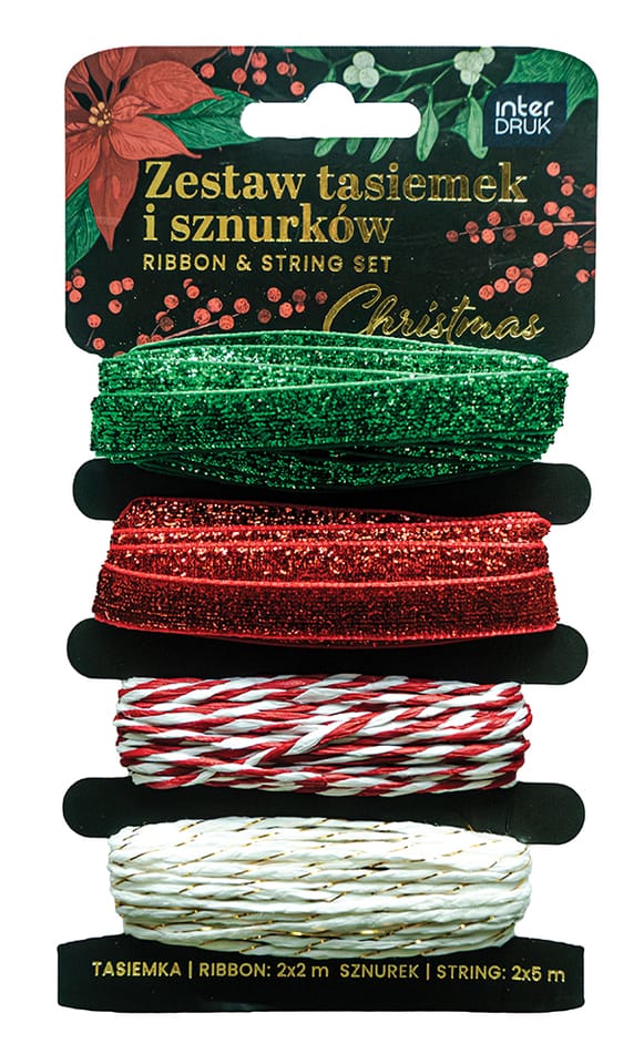 Zestaw tasiemek i sznurków CHRISTMAS INTERDRUK