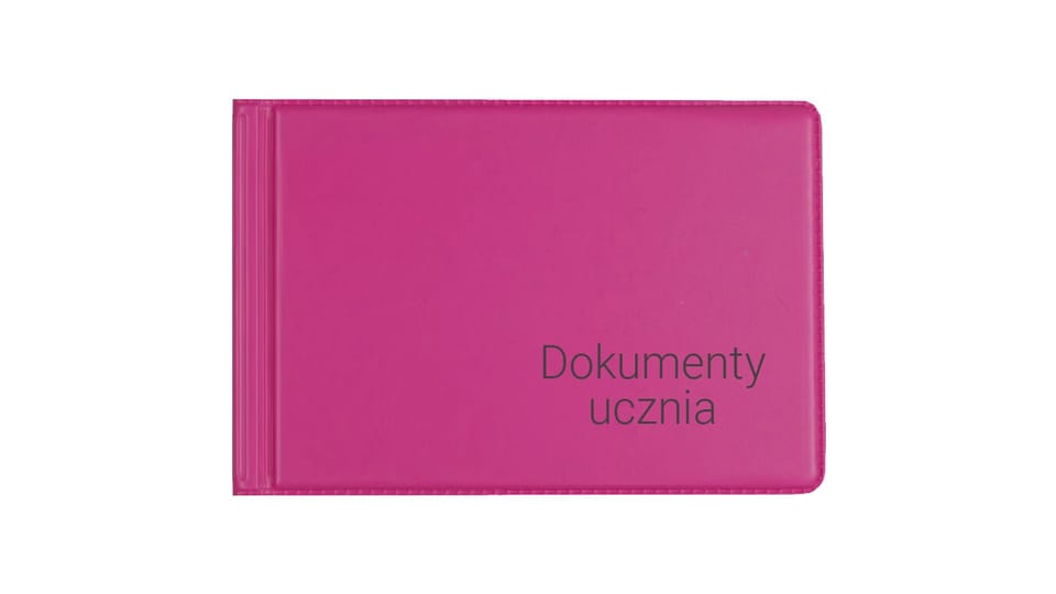 Okładka na dokumenty ucznia PINK KOD-12-03 BIURFOL