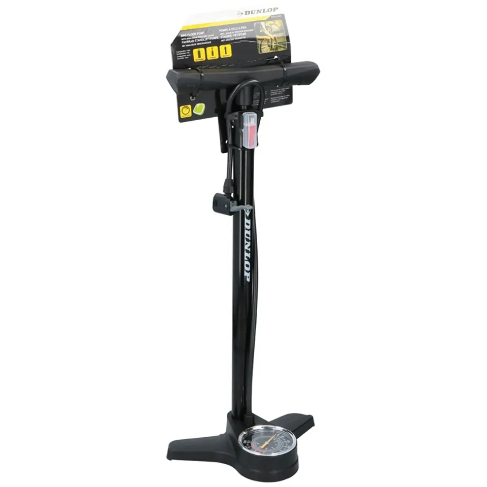 Dunlop Bicycle Floor Pump with Pressure Gauge Wasserman.eu